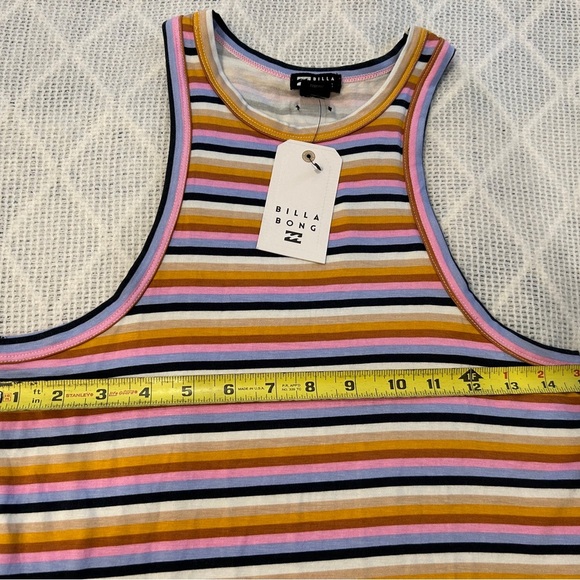 Billabong Women’s TomBoy Tank Dress. Multicolor stripes. NWT. Medium - Picture 4 of 10